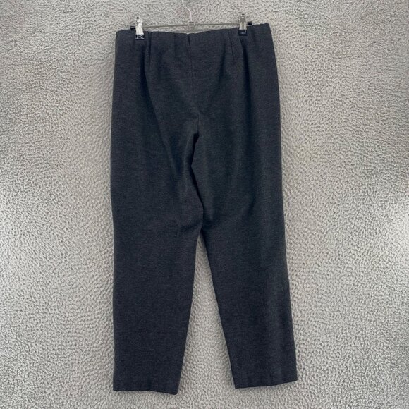 J Jill Pants Womens Medium Petite Gray Ponte Slim Leg Pull On Leggings Stretch - Picture 3 of 12